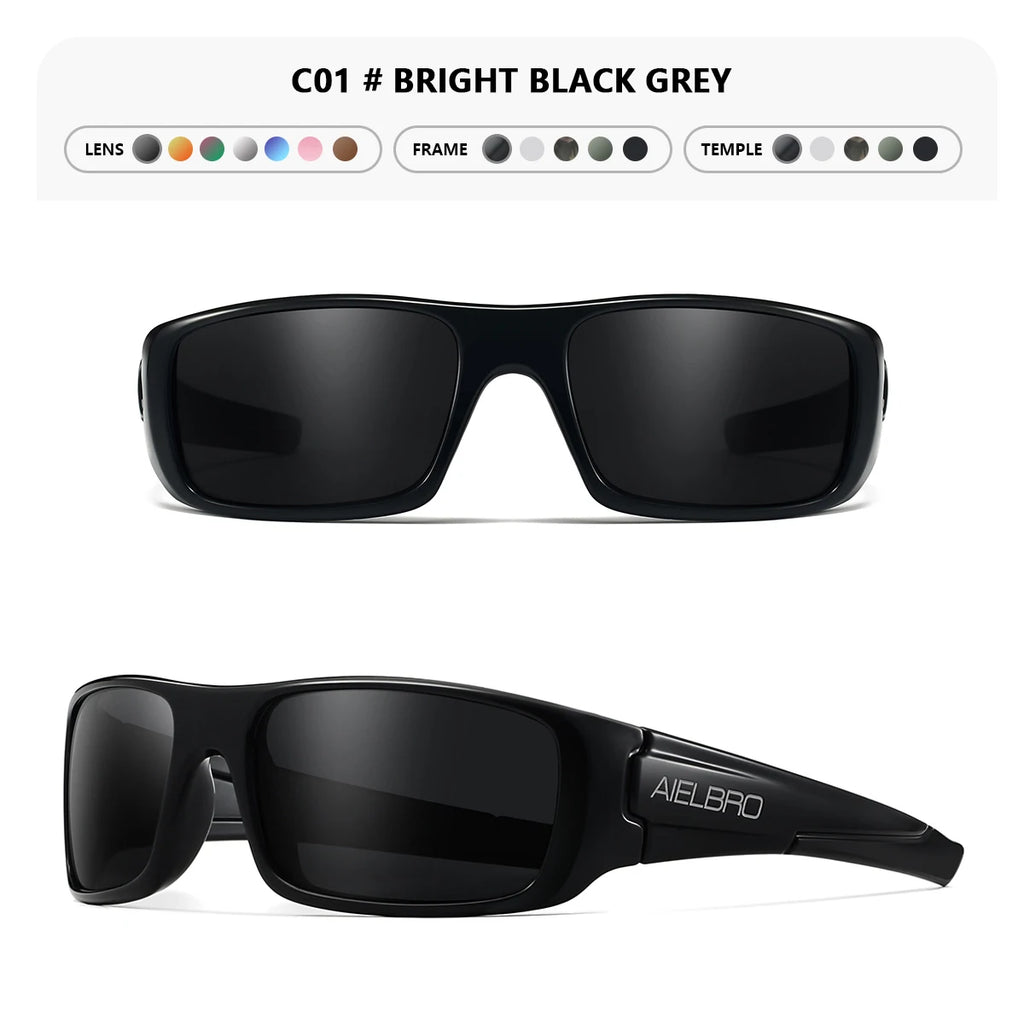 4PCS Sun Glasses – Unisex Square Frames with UV400 Lens, Perfect for Driving, Golf, Fishing All-Weather Outdoor Activities