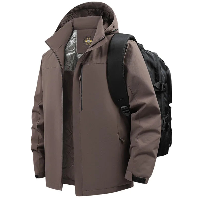 Men's Parka Splicing Mens Parka Winter New Hooded Down Jacket Fleece Warm Jackets Men Business Leisure Coat Baseball Coats 5099