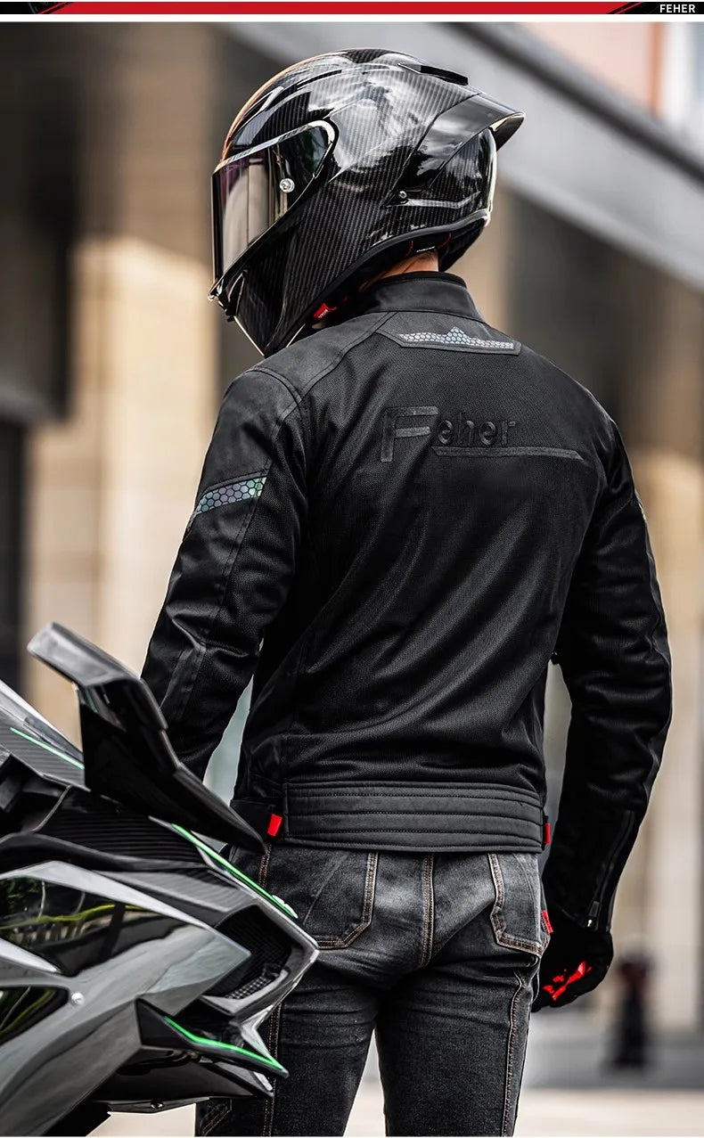 Men's Motorcycle Jacket Summer Clothing Anti-Collision Motorcycles Pants Motocross Off-road CE Protection Motocross Rider Coat