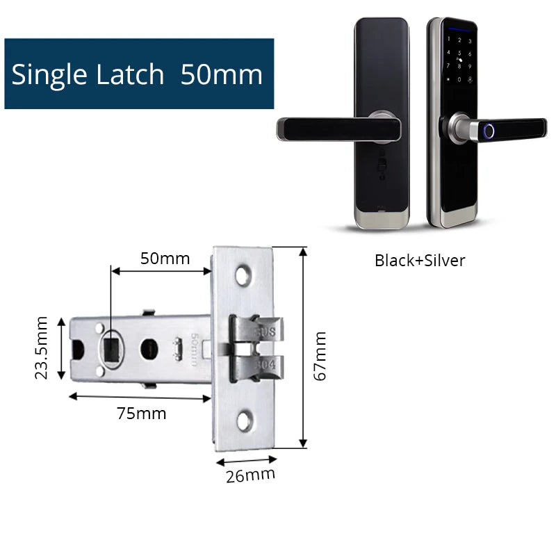 Zemismart Zigbee Fingerprint Door Lock Work with Tuya IC Card Key Password App Unlock with Doorbell Security Mechanical Lock