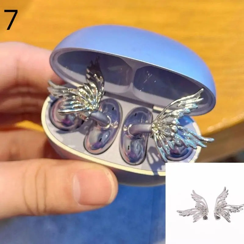 1Pairs Headphone Diameter Buckle Zircon Decorative Headphone Decoration Clip Removable Easy To Install Earbud Accessories〔Nest〕