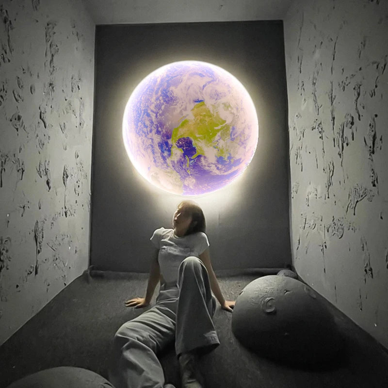 Modern LED Wall Lamp Moon Indoor Lighting For Bedroom Living Hall Room HOME Decoration Fixture Lights