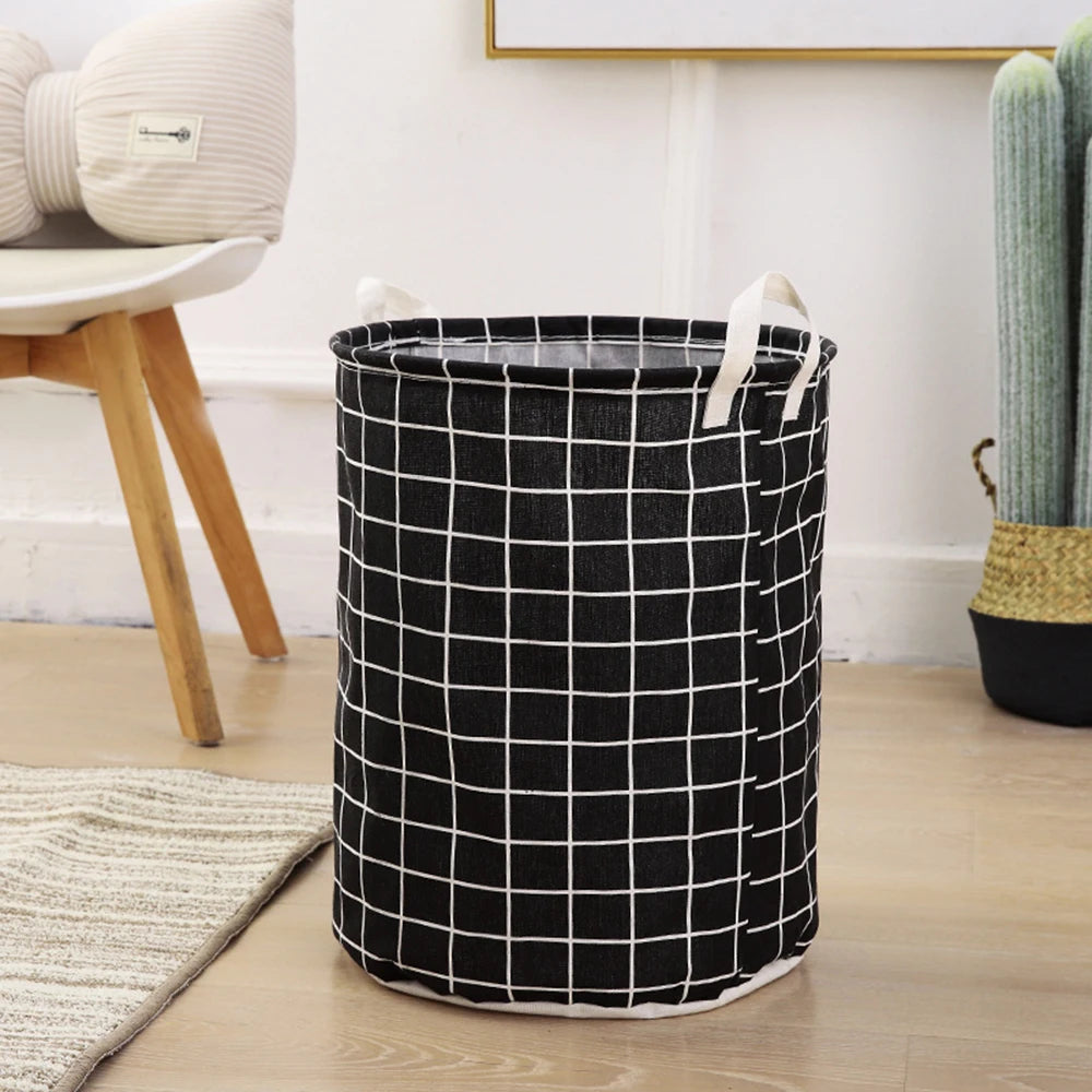 Large Capacity Laundry Storage Dirty Clothes Storage Basket with Handle Hamper Collapsible Laundry Basket Bathroom Accessories