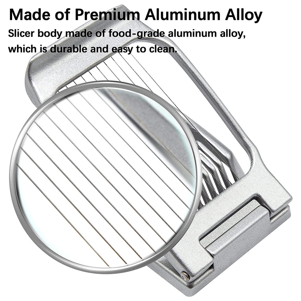 Multifunctional Egg Cutter Aluminium Alloy Egg Slicer Sectioner Cutter Mold Flower-Shape Luncheon Meat Cutter Kitchen Gadgets