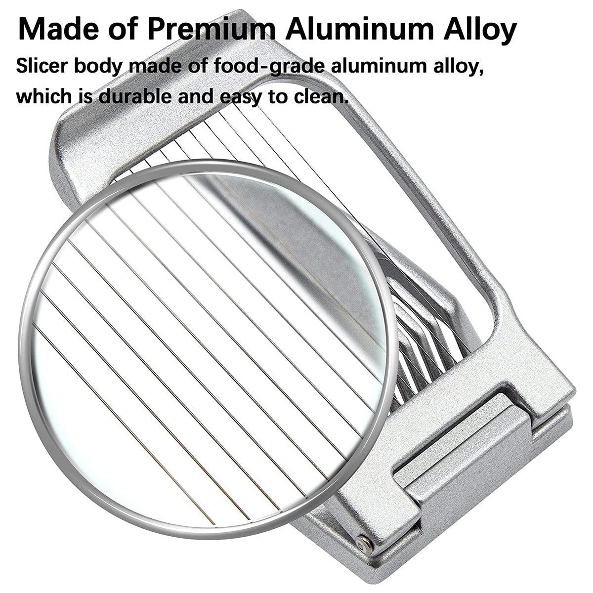 Multifunctional Egg Cutter Aluminium Alloy Egg Slicer Sectioner Cutter Mold Flower-Shape Luncheon Meat Cutter Kitchen Gadgets