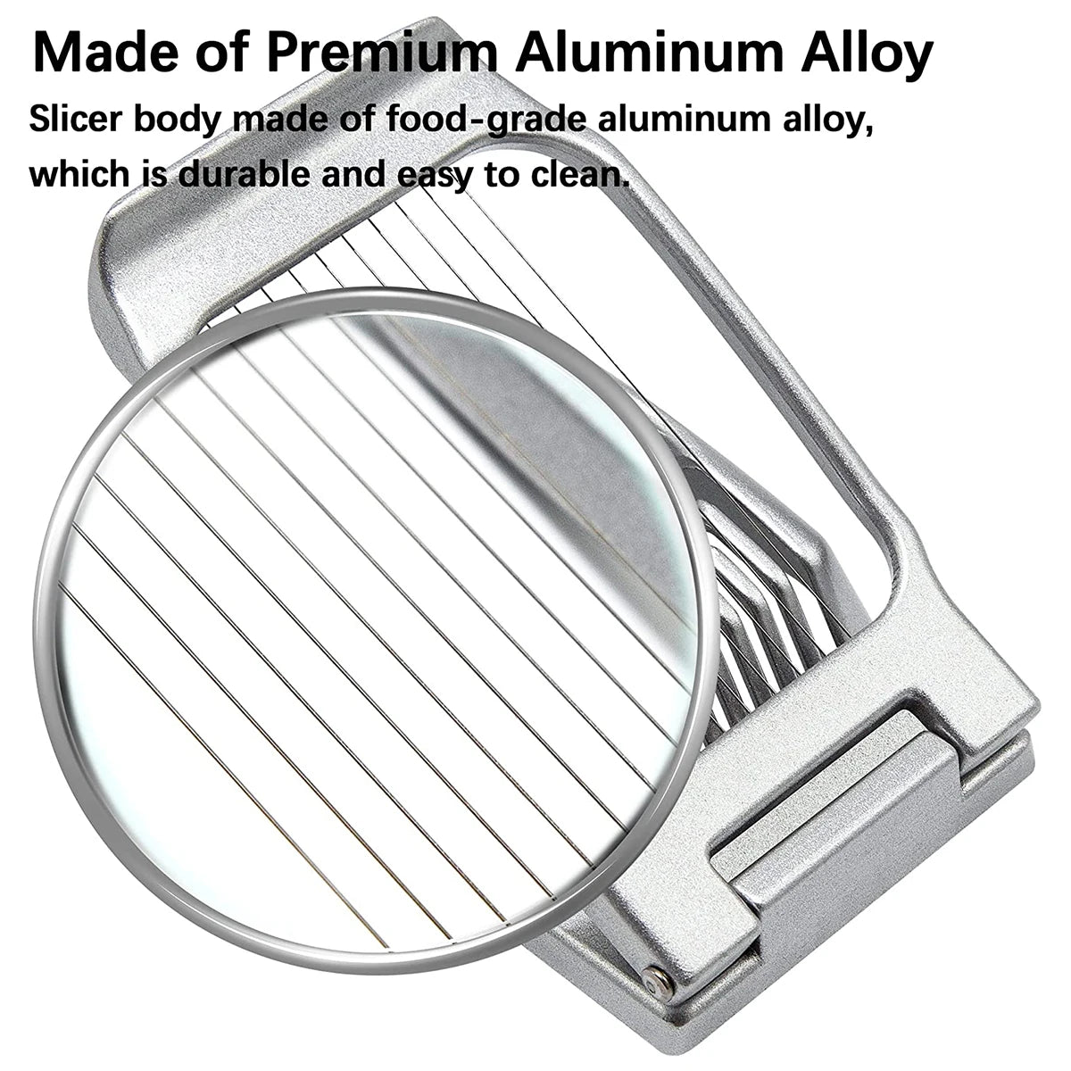 Multifunctional Egg Cutter Aluminium Alloy Egg Slicer Sectioner Cutter Mold Flower-Shape Luncheon Meat Cutter Kitchen Gadgets
