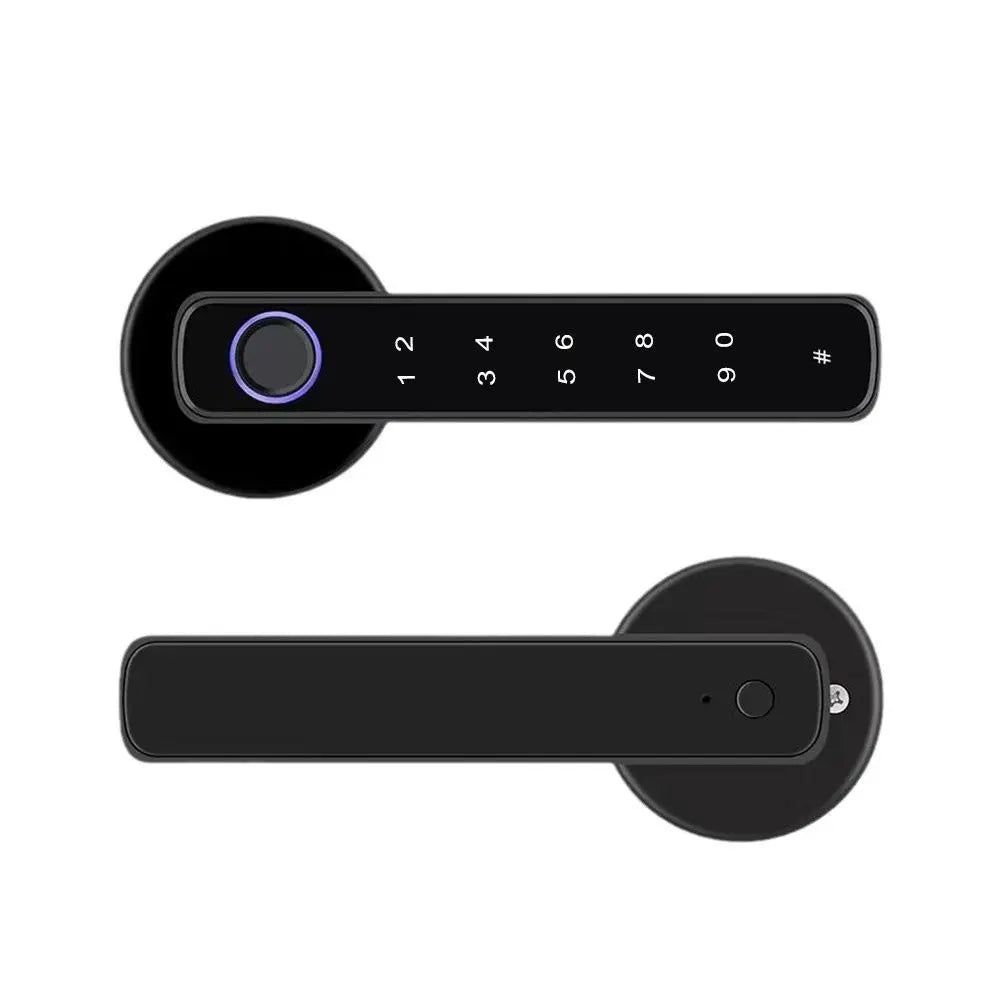 Remote Lock Smart Fingerprint Door Lock Smart Password Electronic Digital Door Handles WiFi Gateway Key Biometric Door Lock