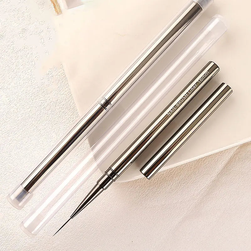 Nails Art Liner Brushes UV Gel Brush 6/9/12/15/18mm Nail Design Pen Elongated Lines Striping Painting Professional Manicure Tool