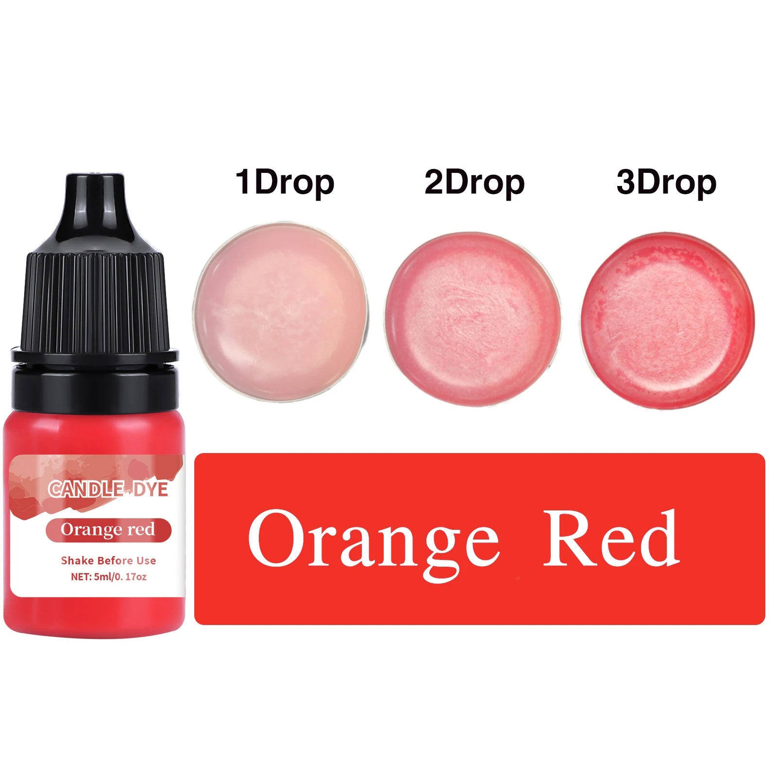 5ml/Bottle Candle Wax Pigment Colorant Non-Toxic Soy Candle Wax Pigment Liquid Dye Soy Wax DIY Soap Dyes Candle Making Supplies