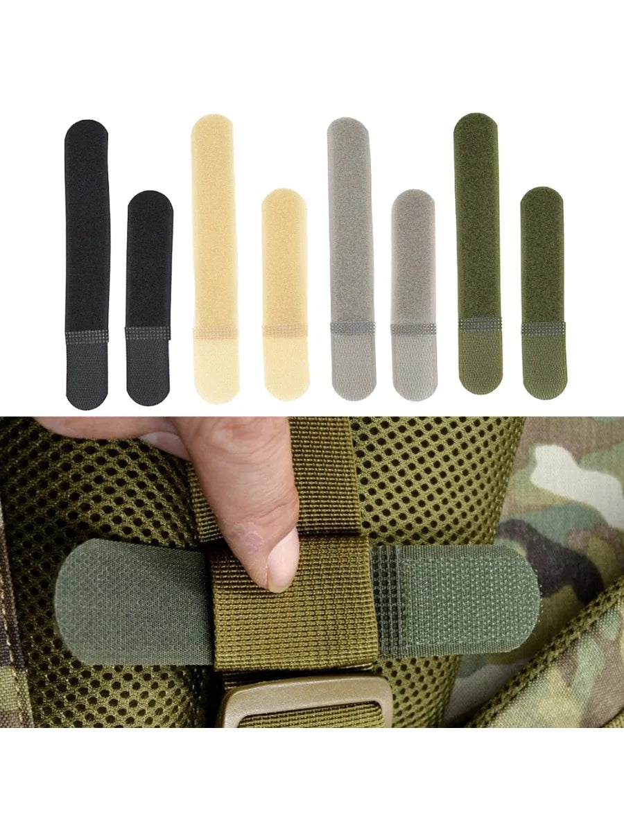Reusable Nylon Cable Ties Straps With Hook Loop Fastener For Backpack Organizer Cord Grip Wrapping Buckle Webbing Fix