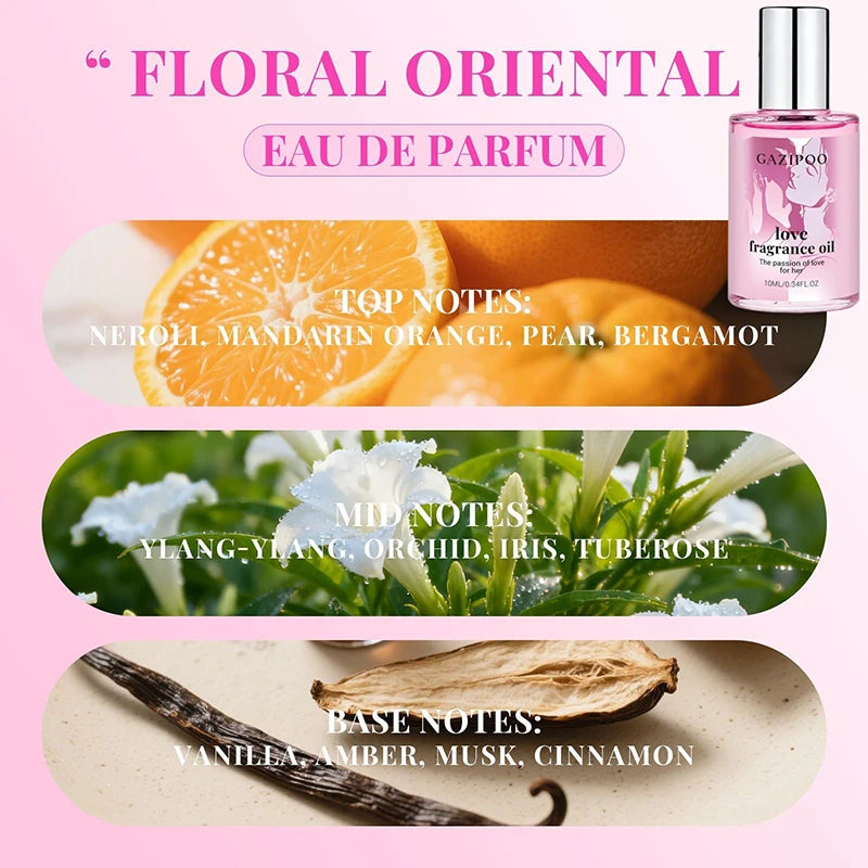 Pheromone Roll-on Perfume Rose Cedarwood Floral Fruity Vanilla Fresh Rich Fragrance Suit Unisex Alluring Suitable Date Perfume