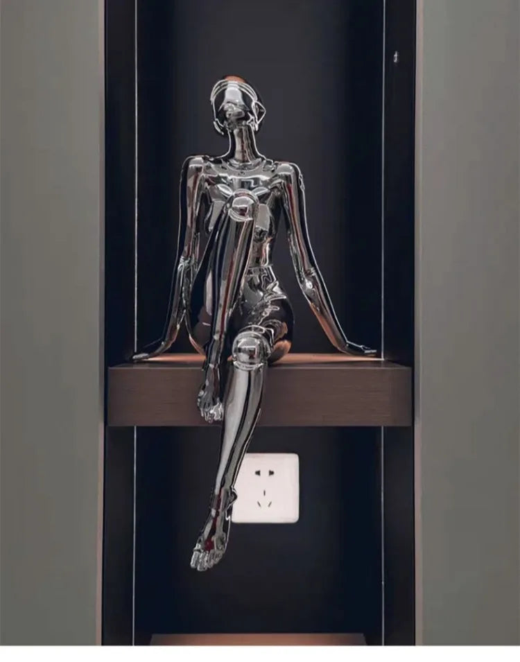 Modern Figurines Minimalism Art Miniatures Luxury Creative Ornaments for Bedroom Aesthetic Room Decor Original and Funny Gifts