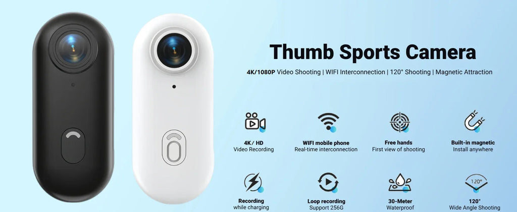 Waterproof Action 4K Camera 1080P Ultra Mini Wireless WiFi POV Bodycam for Bicycle Motorcycle Pocket Sports Recording HD Quality