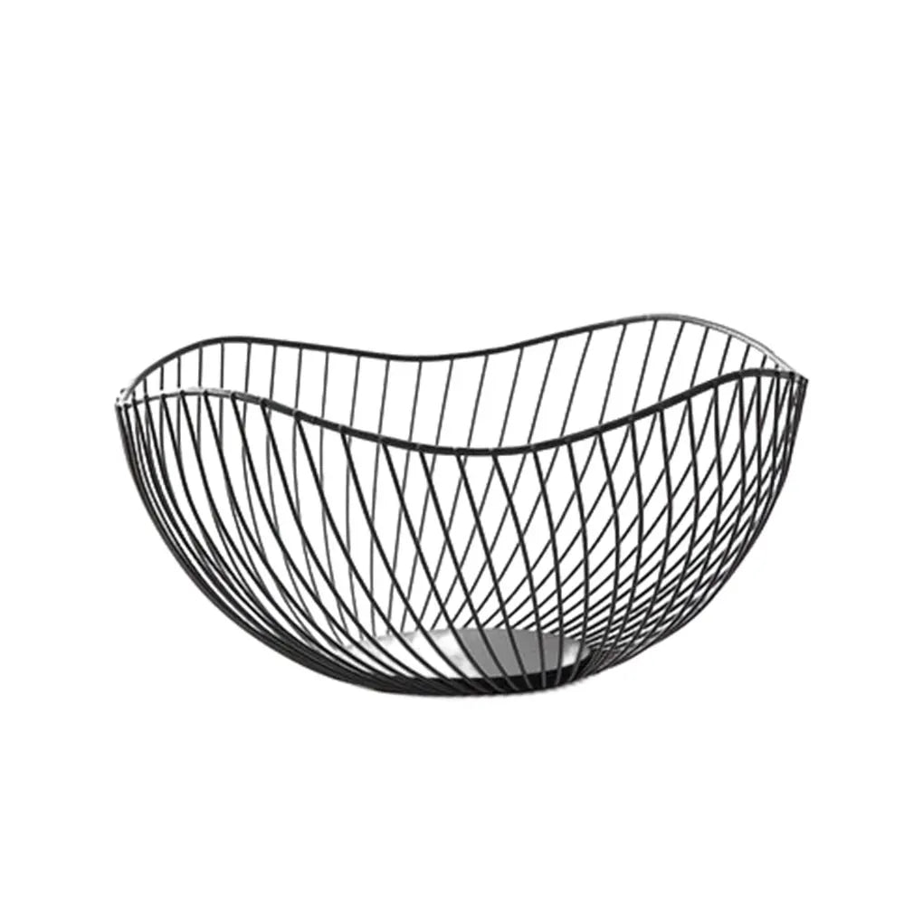Metal Fruit Baskets Exquisite Appearance Sturdy And Durable Multifunctional Large Capacity Open Wire gold Straight large