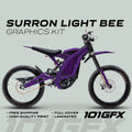 Graphics Kit MONO COLOR PURPLE Stickers Color change laminated Decals single color   lbx l1e Segway x260 For Surron Light Bee X