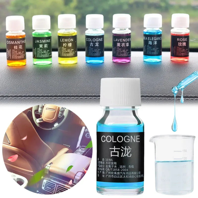 10ml Car Perfume Refill Air Freshener Natural Plant Essential Oil Aroma Diffuser Fragrance Humidifier Essential Oil Freshener