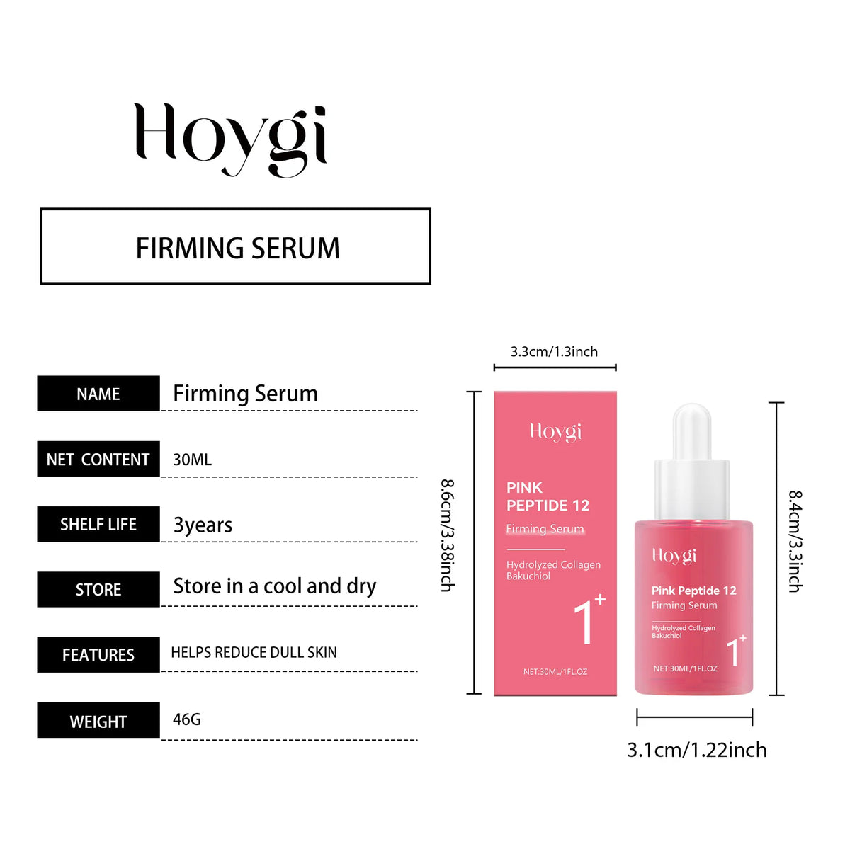 Gentle Niacinamide Moisturizing Firming Serum - Long-Lasting Hydrating Care for Elastic, Smooth & Supple Facial Skin