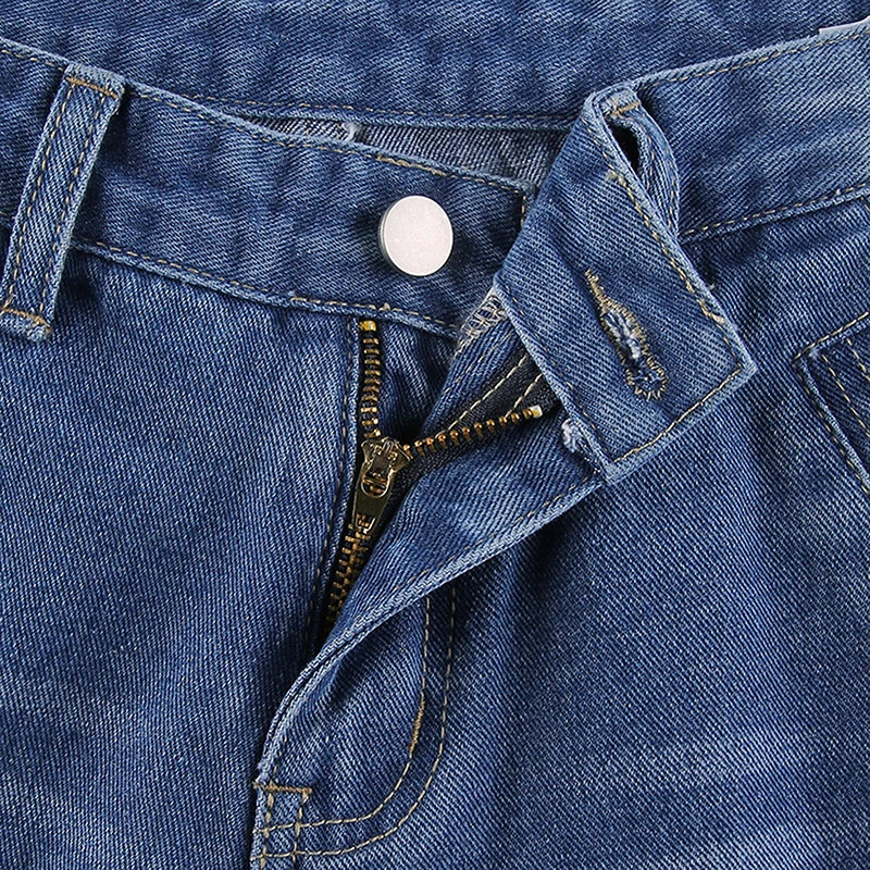 New Women Loose Jeans High Waist Baggy Denim Pants Wide Leg Straight Trousers Vintage Street Wear