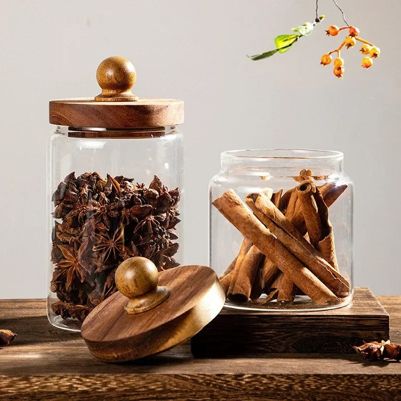 Sugar Coffee Tea Containers Airtight Food Containers Hermetic Pots for Food Container for Cereals Glass Jar With Lid Storage