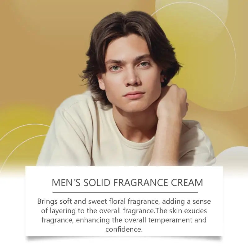 Sandalwood Balm for Men Portable Solid Perfume Long Lasting Scent  for Dating Party and Gifts