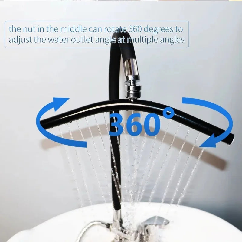 Salon Head Spa Water Frame Head Spa Shower with Water Pump & Heating Function - Shampoo Sink Faucet Kit for Scalp Care Essential