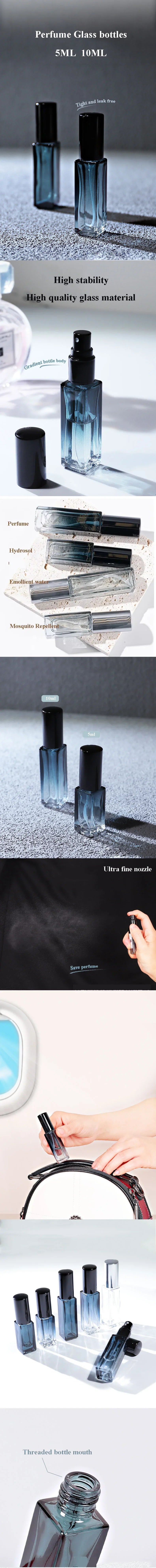 3PCS 10ml 20ml Perfume Spray Bottle Empty Glass Atomizer Travel Cosmetic Bottl Sample Vials Refillable Drop Shipping Wholesale