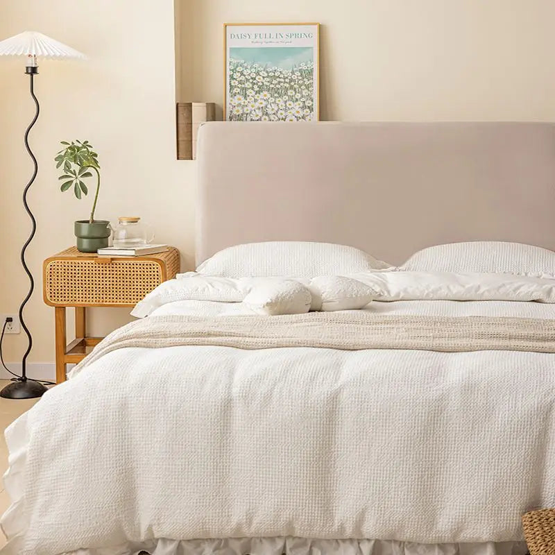 Soft Velvet Bed Head Cover Thicken Elastic Bed Cover All-inclusive Comfortable Headboard Cover for Home