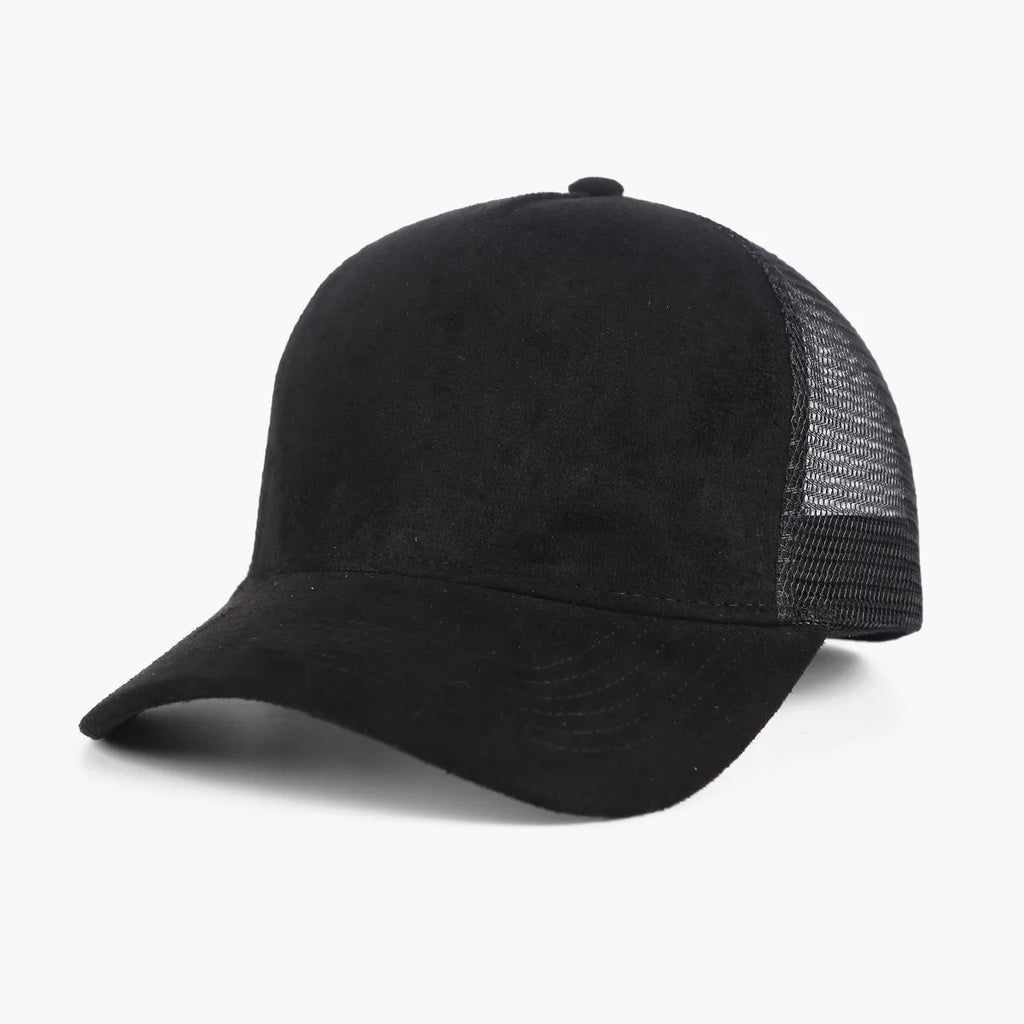 1 Piece Baseball Cap Men 5 panel Mesh Suede Trucker Hat Womren Spring Summer Outdoor Sports Hats Women Solid Color gorros