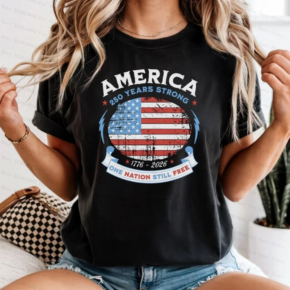 America 250 Years Strong Shirt USA 250th Anniversary Patriotic Tee Independence Day 1776 to 2026 Freedom Shirt America TShirt