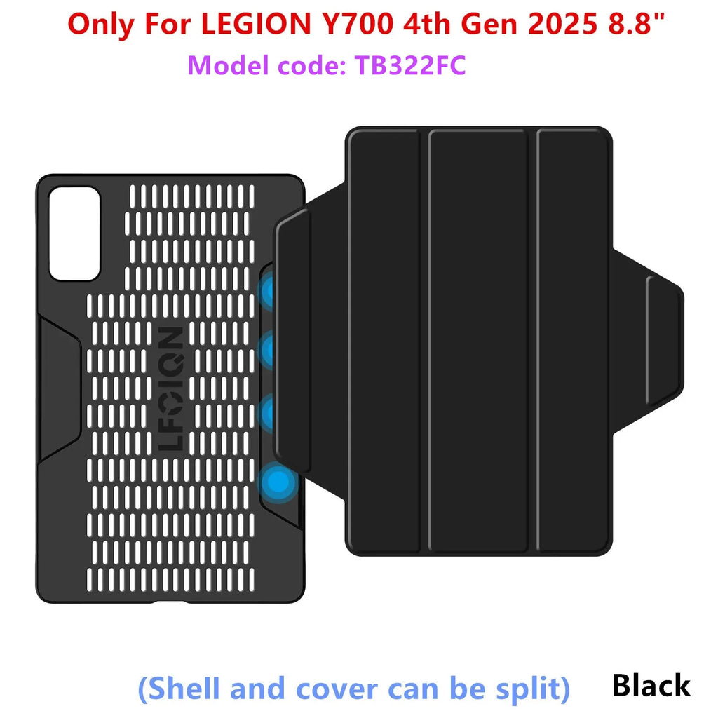 For Lenovo Legion Y700 2026 Case TB323FU Smart Cover Funda for LEGION Y700 5th 4th 3rd 2nd Generation 8.8'' Tablet Magnetic Case