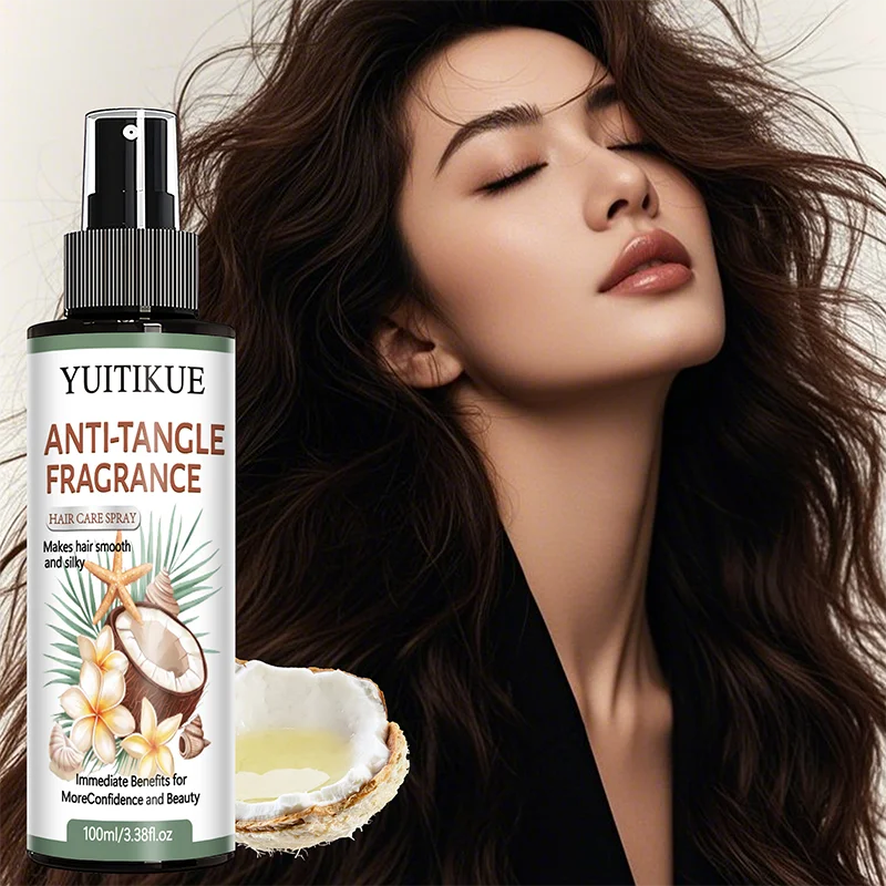 YUITIKUE Anti-Tangle Fragrance Hair Care Spray | For Smooth & Silky Hair | Immediate Frizz Control & Gentle Daily Styling 100ml