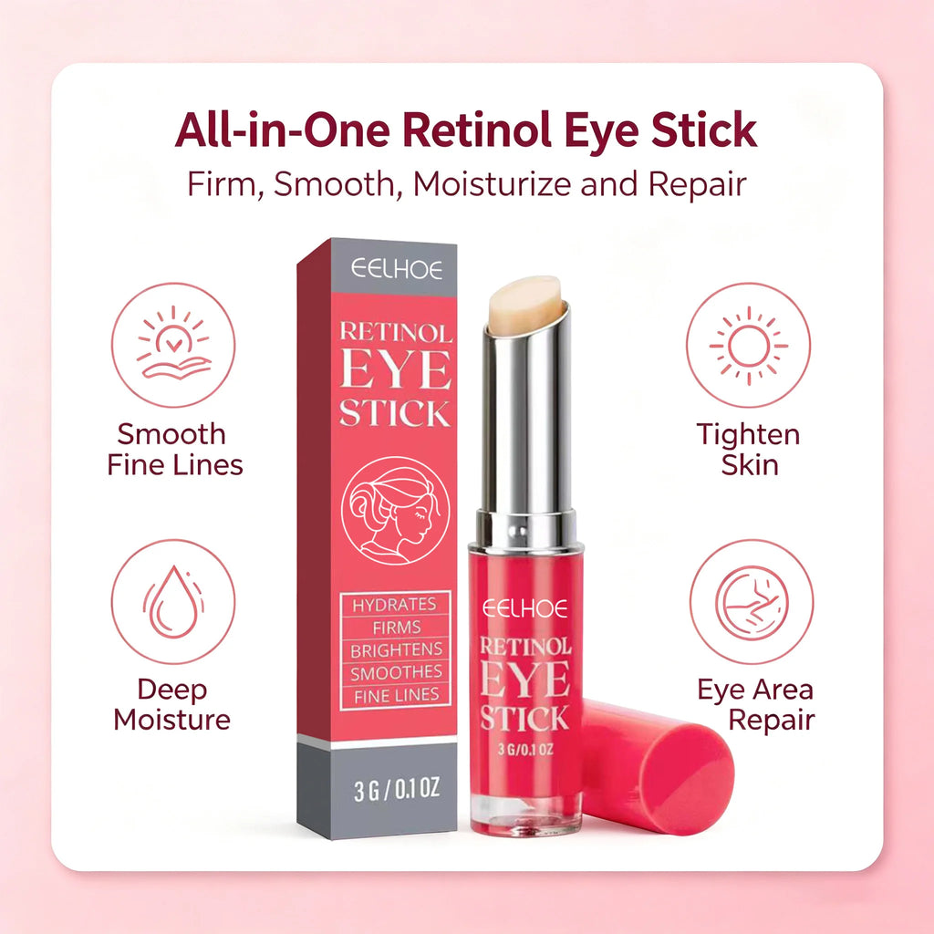 Retinol Eye Cream Lightening Dark Circles Remove Eye Bags Firming Skin Instant Eye Repair Serum Stick Brighten for Women Eyes Ca