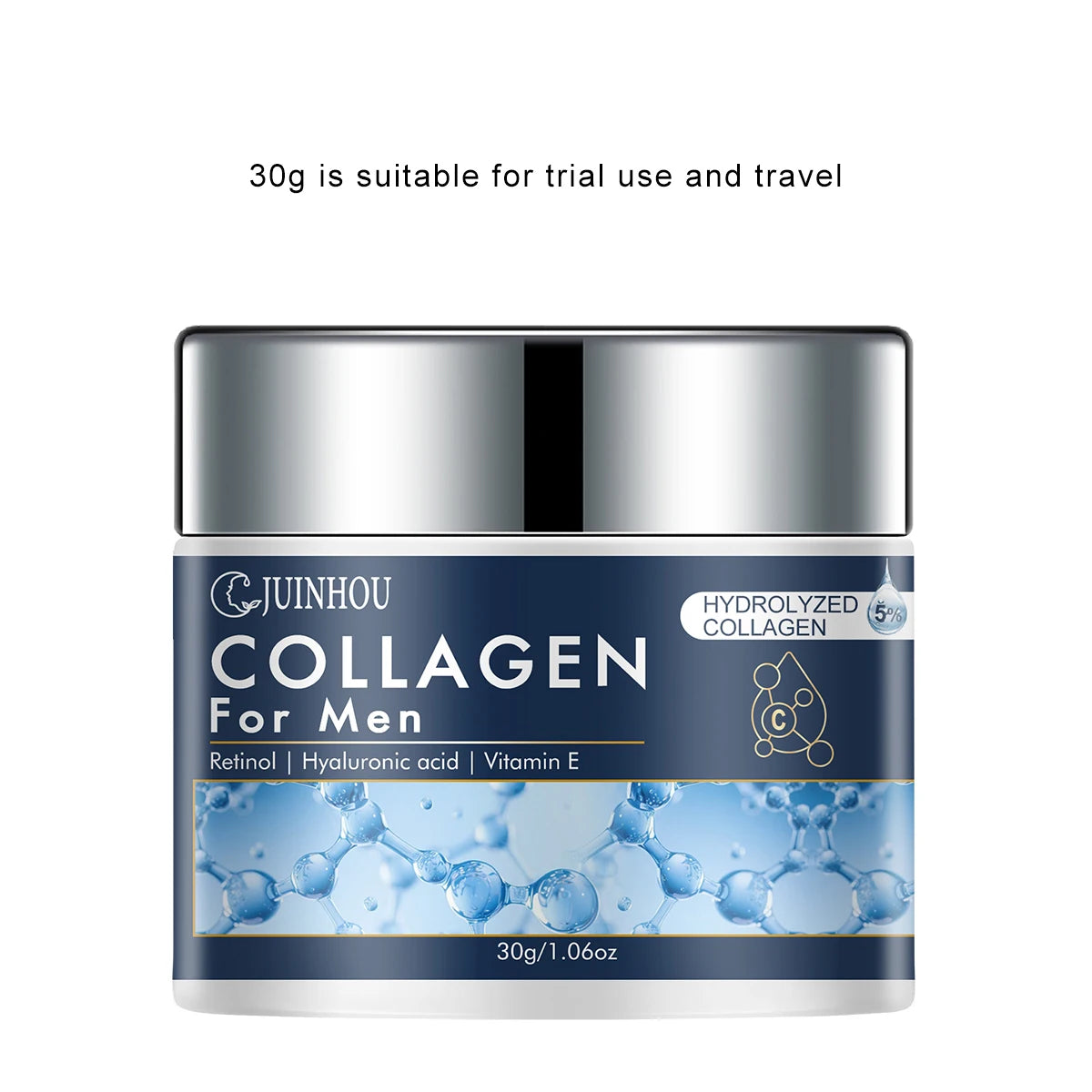 JUINHOU Men's Daily Anti-aging Hydration Face Cream Collagen Retinol Moisturizing Oil Control Firming Skin Refreshing Non-Greasy