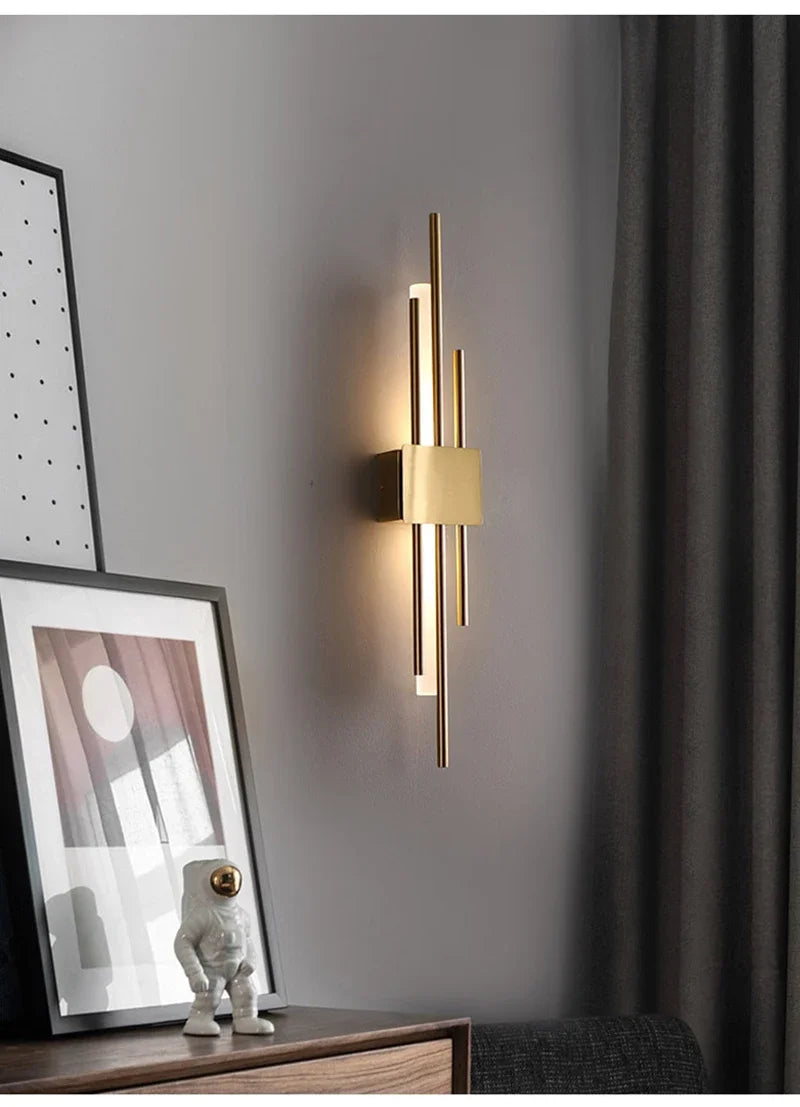 Led Wall Lamp Nordic Indoor Lighting Bathroom Wall Sconces Light Fixture Living Room Corridor Bedroom Decoration Led Wall Light