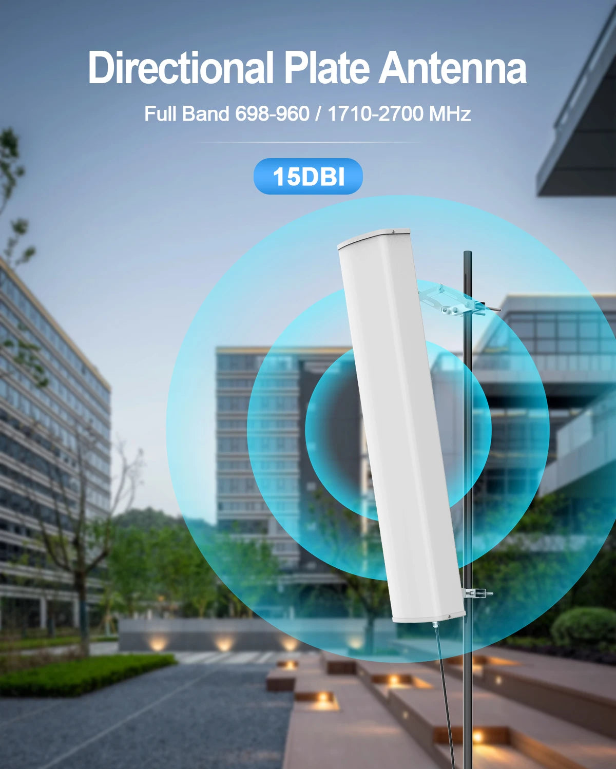 15dbi Outdoor Antenna For Cell Phone Repeater Rural Area 2G 3G 4G Cellular Network Amplifier Antenna 698-2700mhz Panel  Anten