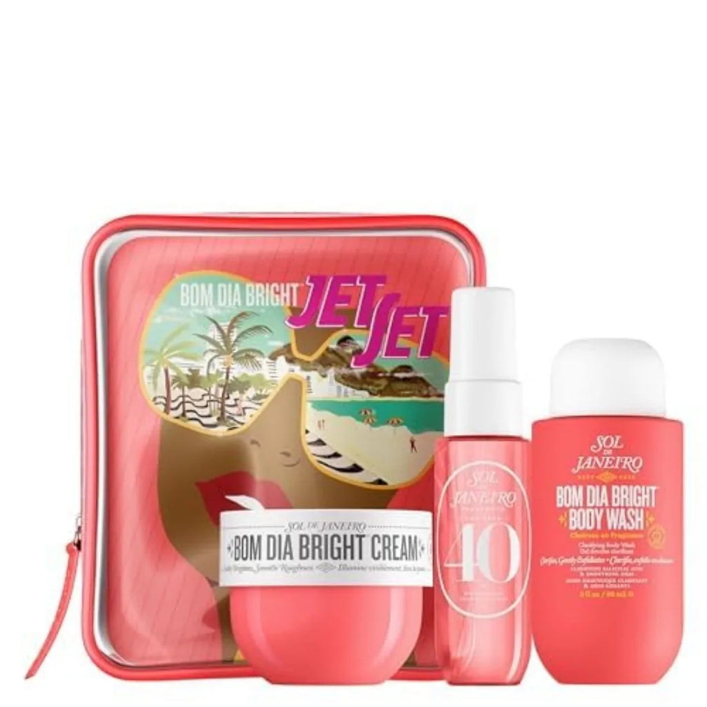 The four travel suits of Sol de Janeiro series fragrance (bath gel, body milk, perfume spray) are convenient to carry, charming fragrance, lasting fragrance, and the first choice for fragrance lovers