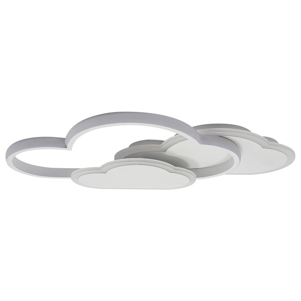 Cloud Shape LED Ceiling Light Fixture Modern 3-Color Lighting Acrylic Ceiling Lamp for Living Room Bedroom Kid's Room 52x31cm