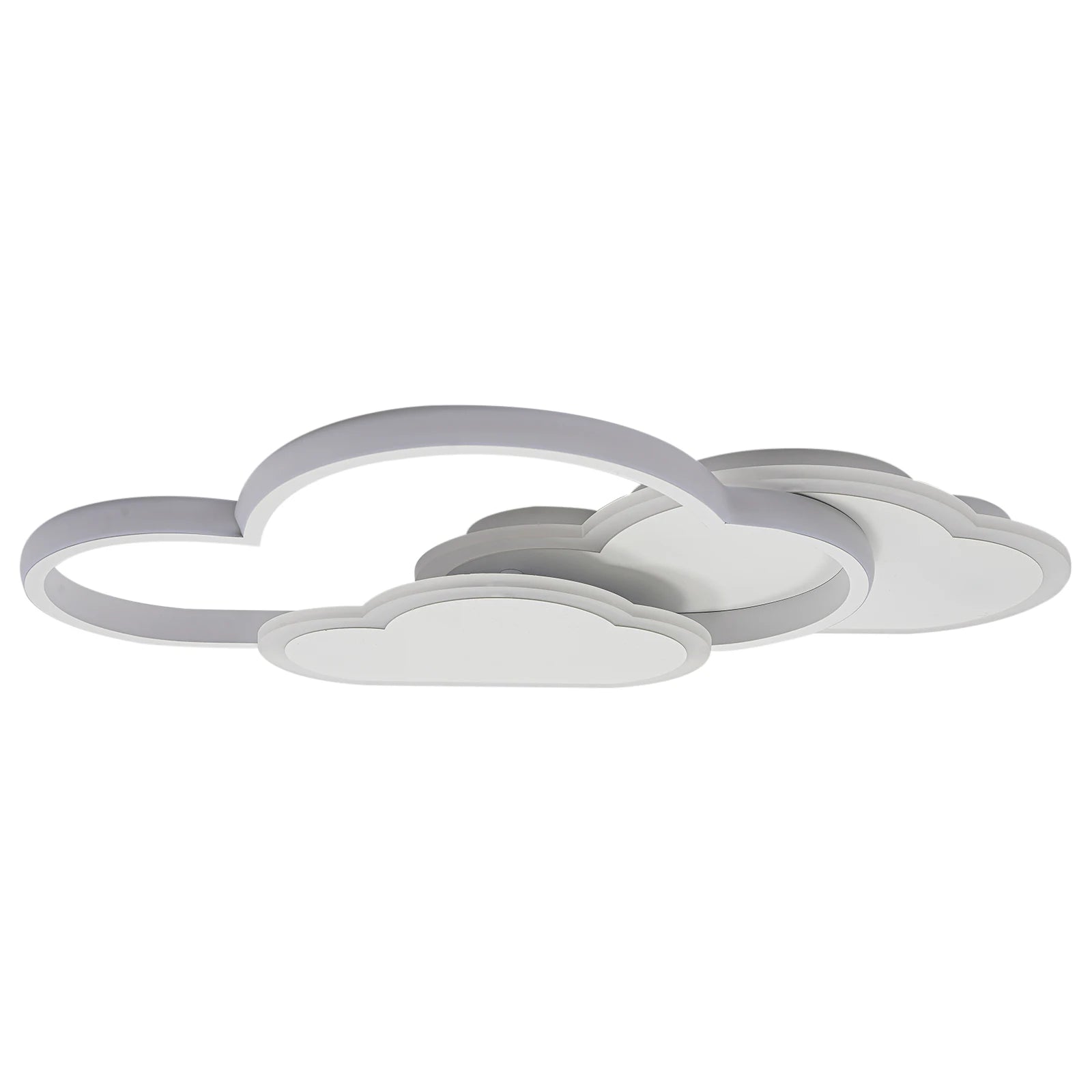 Cloud Shape LED Ceiling Light Fixture Modern 3-Color Lighting Acrylic Ceiling Lamp for Living Room Bedroom Kid's Room 52x31cm