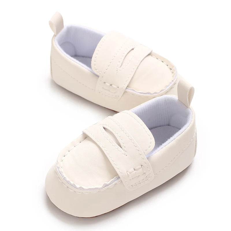 Solid Color Baby Casual Soft Soled Walking Shoes Suitable For 0-1 Year Old Infants And Toddlers Bean Shoes And Forefoot Shoes