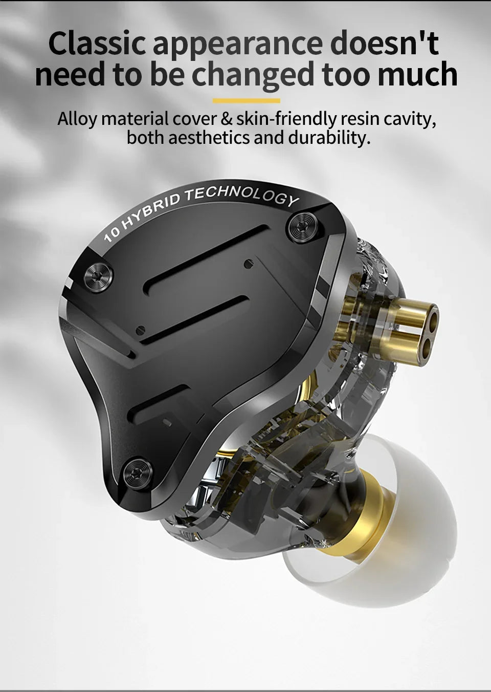 KZ ZS10 PRO X Metal Headset Hybrid drivers HIFI Bass Earbuds In-Ear Monitor Noise Cancelling Earphones ZS10PROX