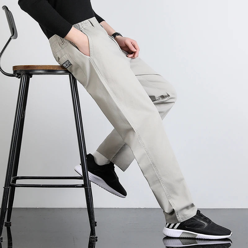 Men's Cargo Pants Summer Spring Cotton Workwear Large Size 6XL Casual Climbing Joggers Sweatpants Hombre Autumn Work Trousers