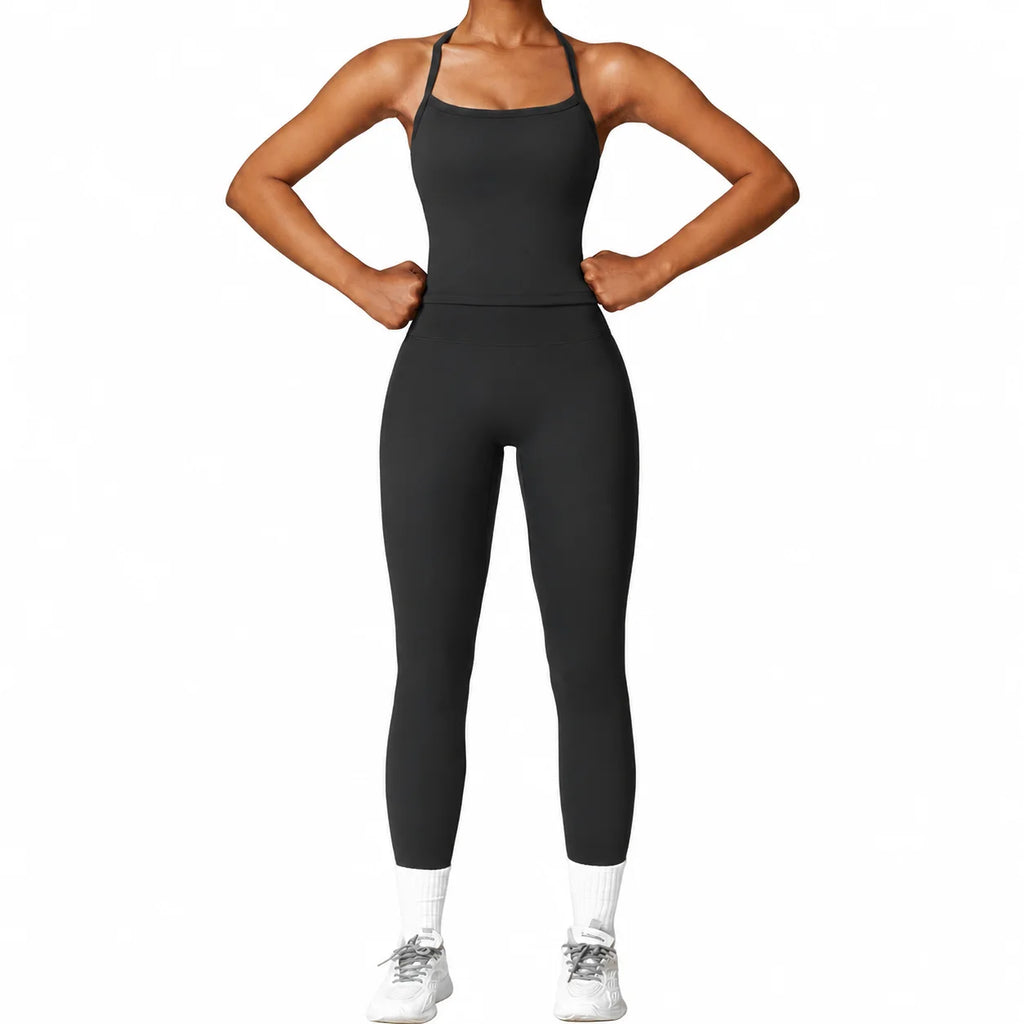 Women's High Waist Yoga Leggings Workout Pants Nylon Spandex Solid Gym Fitness Activewear