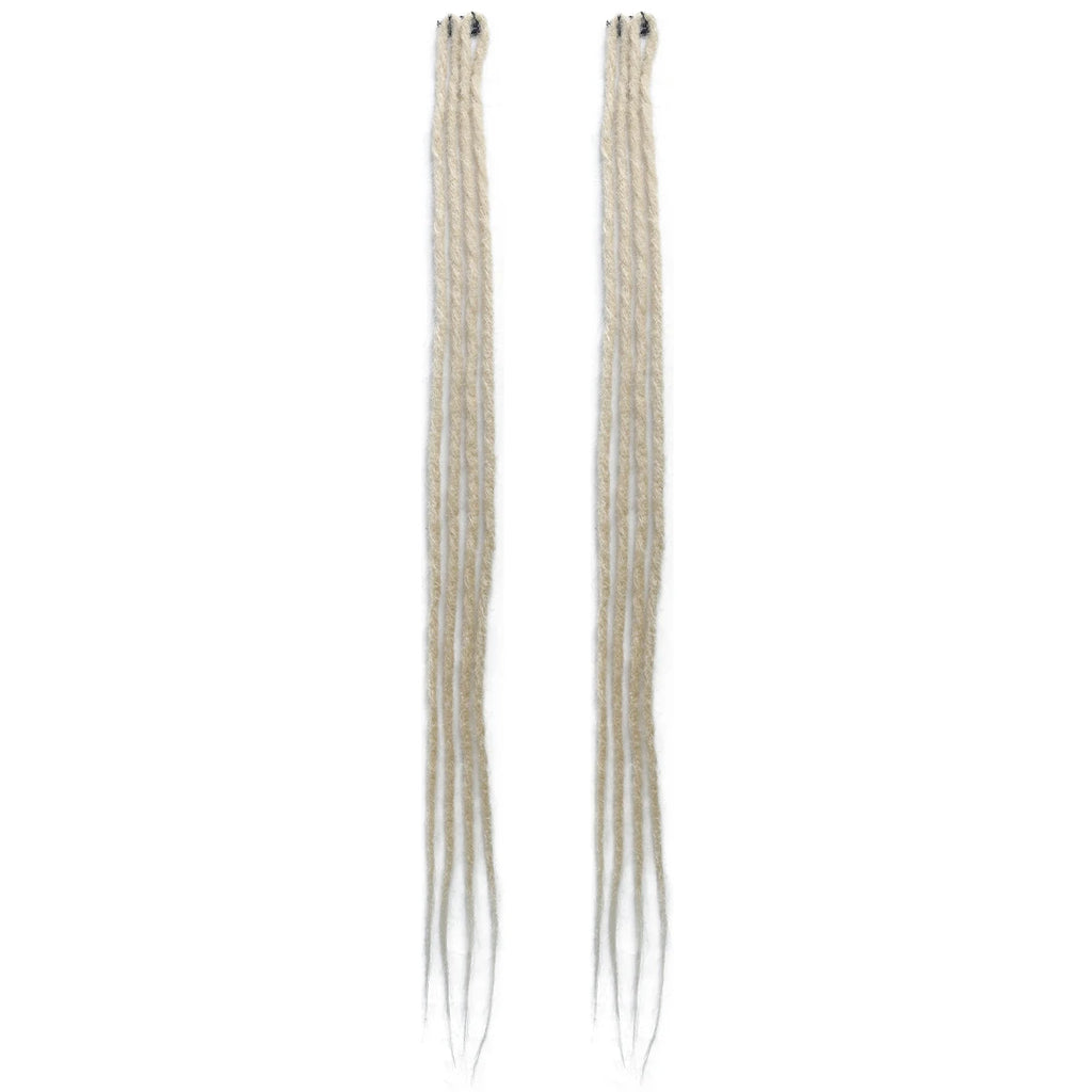 2Pcs Clip in Braid Hair Extensions Wig Synthetic Dreadlock Hair Pieces Bohemian Hair Accessories For Women Daily/Party Use