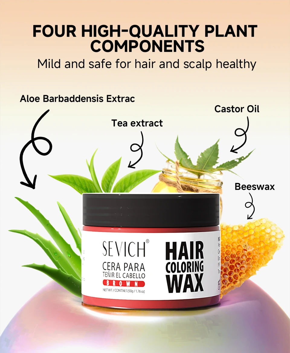 Valentine's Day DIY Hair Dyed Mud Hair Colour Wax Easy To Wash Coloring Cream One-time Hairs Beard and Eyebrows Colour Products