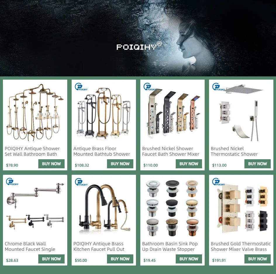 Black Thermostatic Valve 3-4 Outlet Thermostate Shower Diverter Mixer Valve Round Knobs Concealed Mixers Shower Diverter Brass