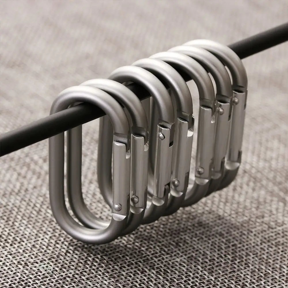 2/5/10pcs Survival Gear Camping Hiking Outdoor tool Camp Mountaineering Hook Buckle Keychain Travel Kit Climing Carabiner