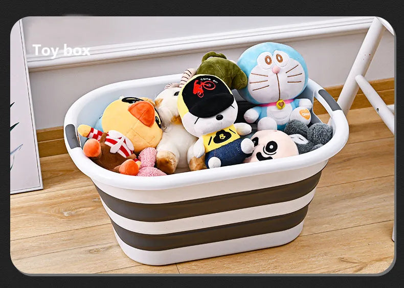 Multi-function folding storage basket large capacity dirty clothes basket cat dog pet bath basin toy home storage sorting box