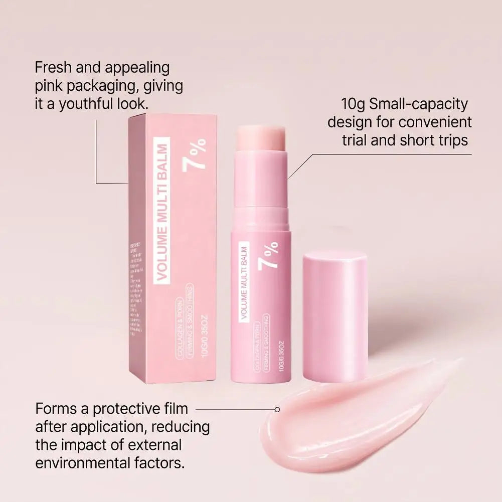 PDRN Pink Collagen Volume Multi Balm 5% 7% Volufiline Facial Eye Neck Plumping Moisturizing Stick Non-greasy Hydrating Skin Care