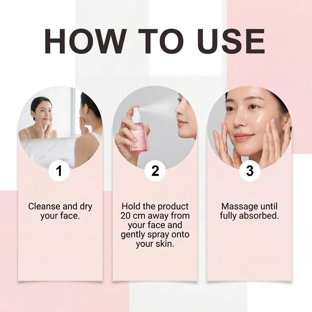 Women Jelly Face Essence Mist Fast Absorbing Non-Greasy Soothing Refreshing Skincare Collagen Facial Moisturizing Serum Sprays