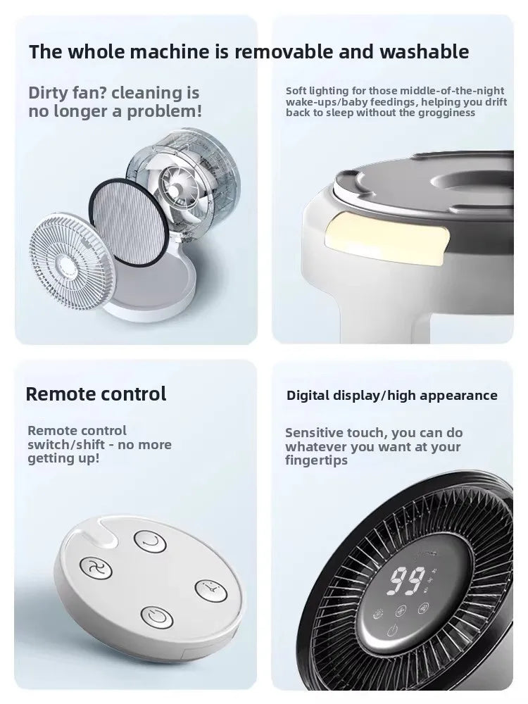 Air Circulation Fan Electric Fan Household Silent Remote Control Desktop Fan